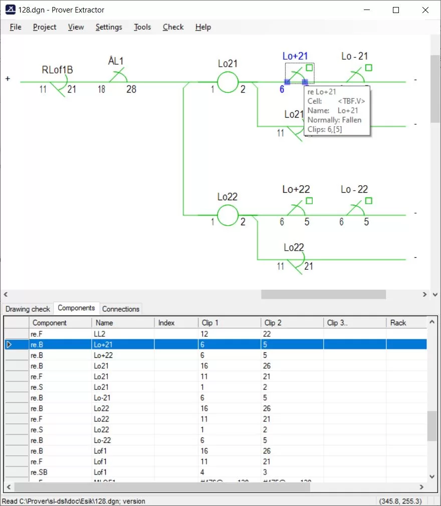 Extractor component